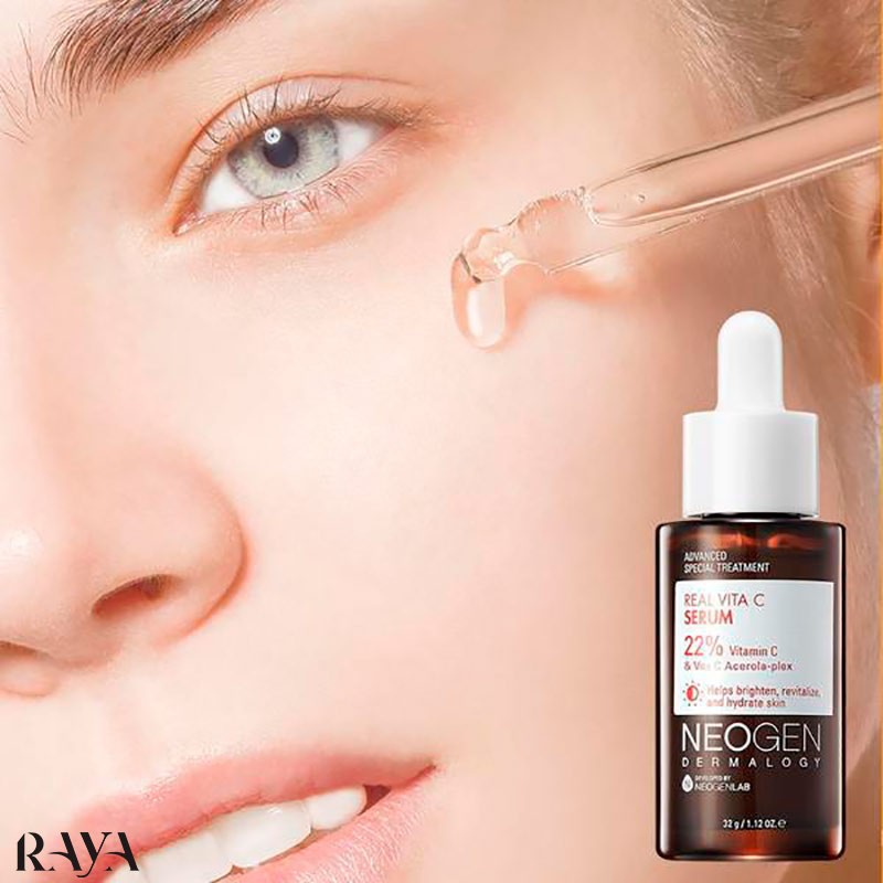 سرم ویتامین سی نئوژن حاوی 22 درصد ویتامین C خالص وزن 32 گرم Neogen Dermalogy Real Vita C Serum